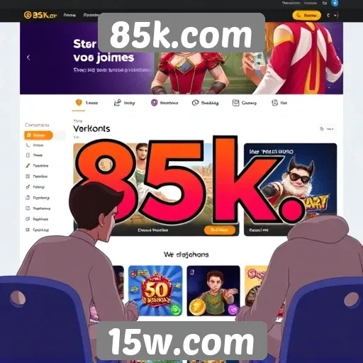 Experiência do usuário no 85k.com
